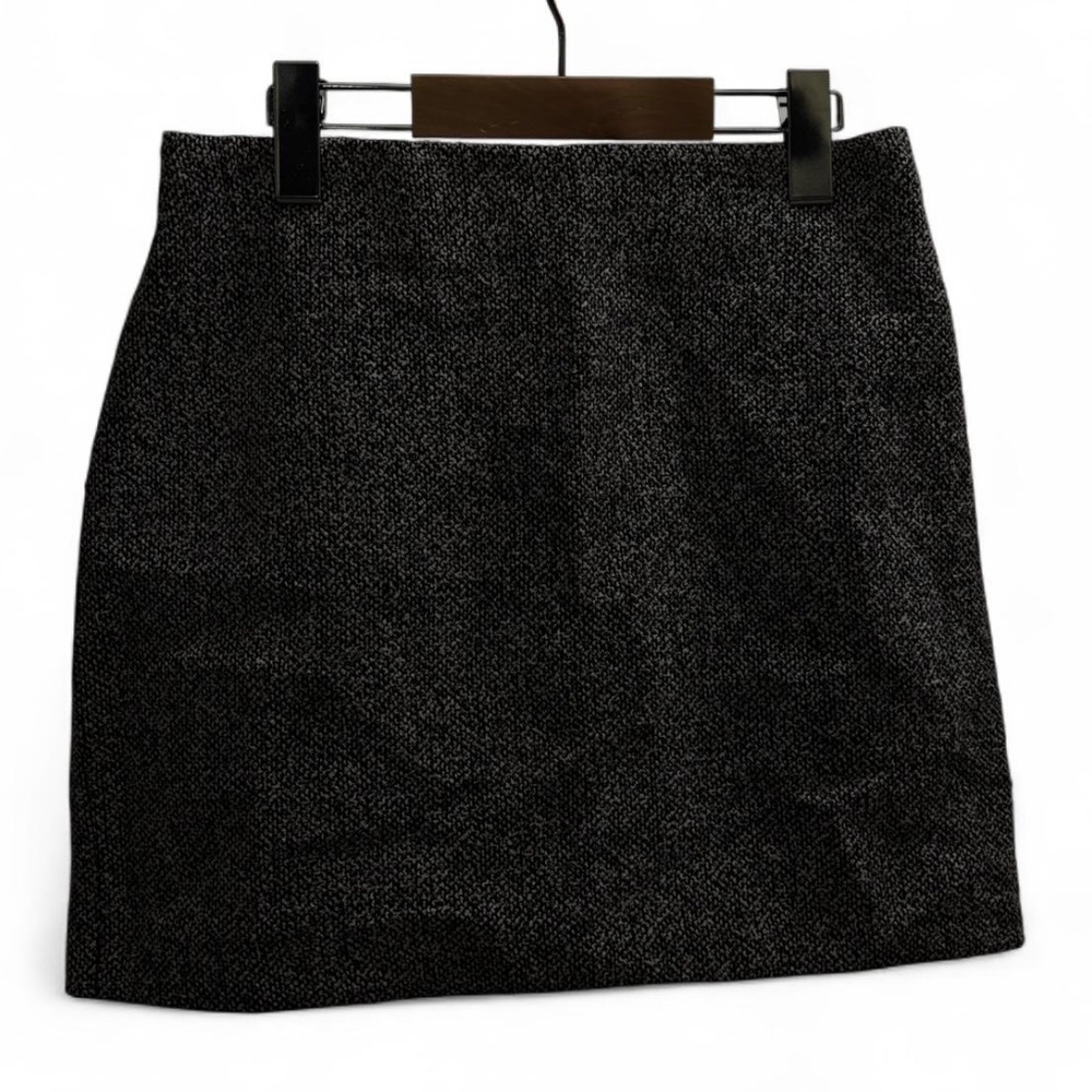 H&M Textured Black Mini Skirt